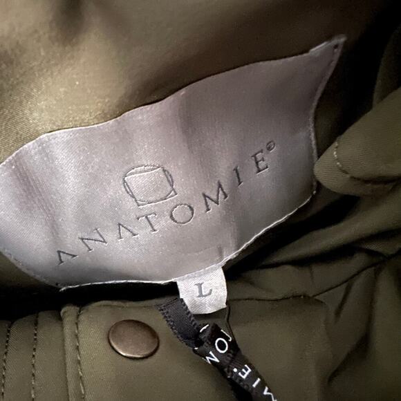 Anatomie Nariah Hybrid Utility Cargo Jacket Size Large Moss Green Belted Travel - Picture 3 of 13